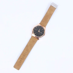 Camel Brown Strap Black Dial 1275 Men's Wrist watch[