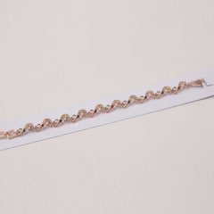 Charm Multi Stone Link Golden Bracelet - Thebuyspot.com