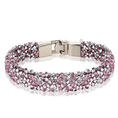 Crystal Color CZ TZ-140 Women's Pulseira Masculina Bracelet