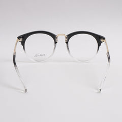 Blck Whte Shade Optical Frame For Men & Women C