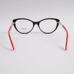 Blck Red Shade Optical Frame For Women