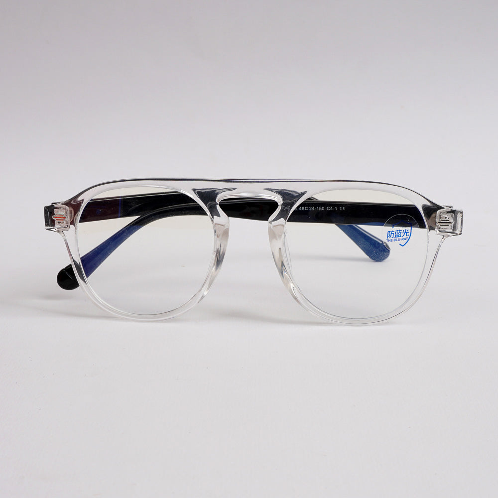 Whte Blck Optical Frame For Men & Women