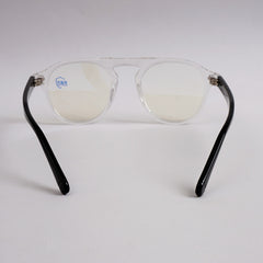 Whte Blck Optical Frame For Men & Women