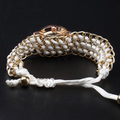 Womens Bracelet Wrist Watch White
