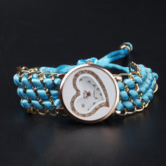 Womens Bracelet Wrist Watch Cyan