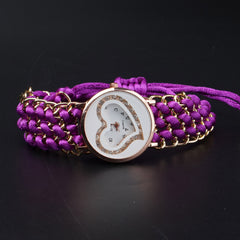 Womens Bracelet Wrist Watch Purple