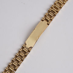 Golden Chain Bracelet For Men 12mm