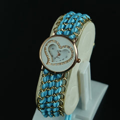 Womens Bracelet Wrist Watch Cyan