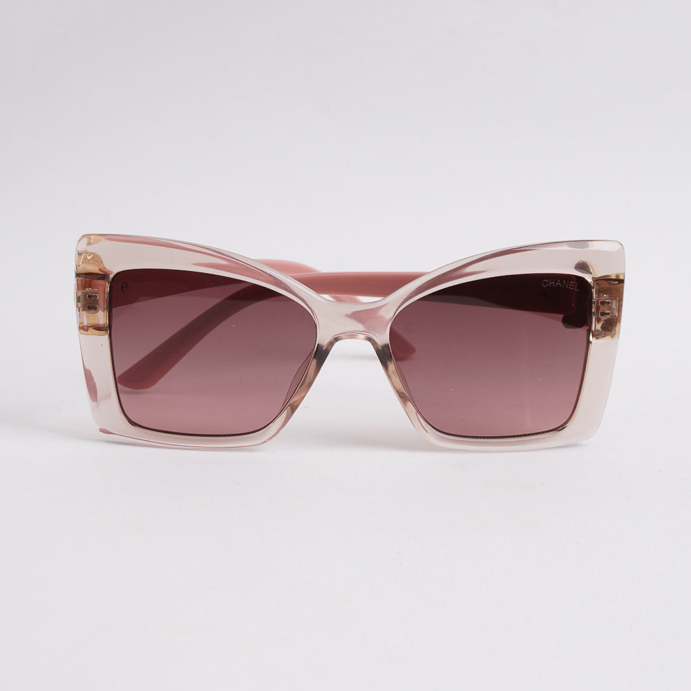 Pink Shade Sunglasses For Women Flower Design