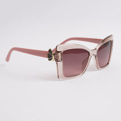 Pink Shade Sunglasses For Women Flower Design