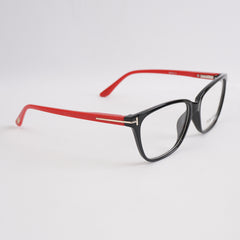 Black Red Optical Frame For Men & Women