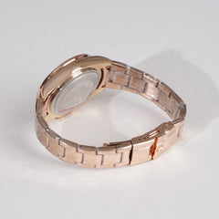 Mens Chain Wrist Watch Rosegold