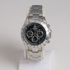 Mens Chain Wrist Watch Silver