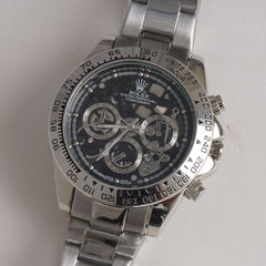 Mens Chain Wrist Watch Silver