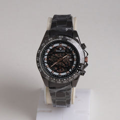 Mens Chain Wrist Watch Black
