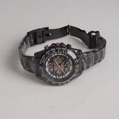 Mens Chain Wrist Watch Black
