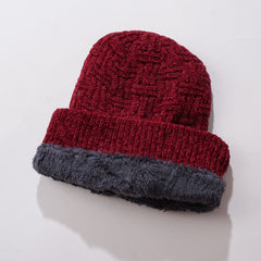 Winter Cap For Men & Women Red