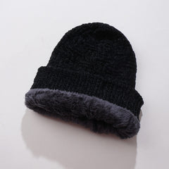 Winter Cap For Men & Women Black
