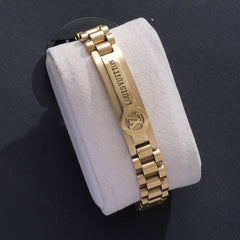 Mens Golden Chain Bracelets LV1