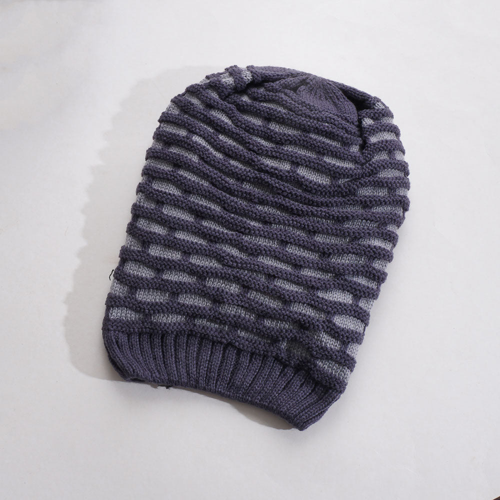 Winter Beanies For Men & Women Grey Long Cap