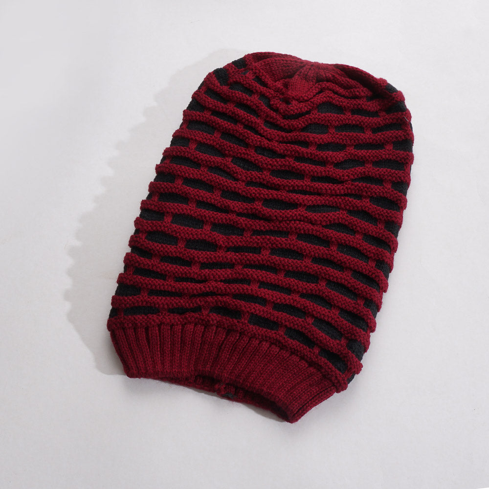 Winter Beanies For Men & Women Red Long Cap