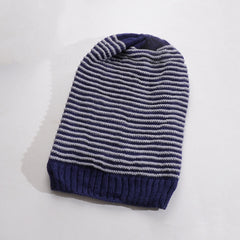 Winter Beanies For Men & Women Blue Long Cap