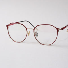 Red Metal Optical Frame For Men & Women