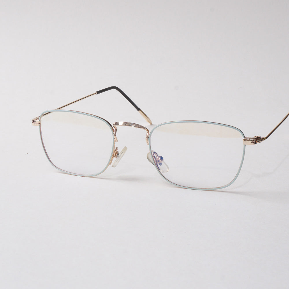 Green Shade With Golden Metal Optical Frame For Men & Women