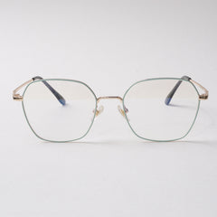 Light Green Shade With Golden Metal Optical Frame For Men & Women