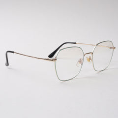 Light Green Shade With Golden Metal Optical Frame For Men & Women