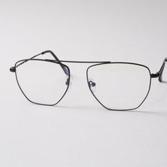 Black Metal Optical Frame For Men & Women