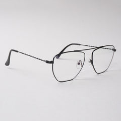 Black Metal Optical Frame For Men & Women