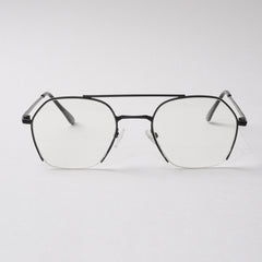 Black Metal Optical Frame For Men & Women