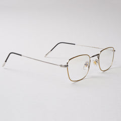 Yellow Shade With Golden Metal Optical Frame For Men & Women