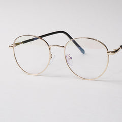 Golden Metal Optical Frame For Men & Women