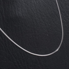Silver Neck Casual Chain 1mm