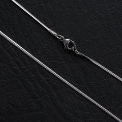 Silver Neck Casual Chain 1mm