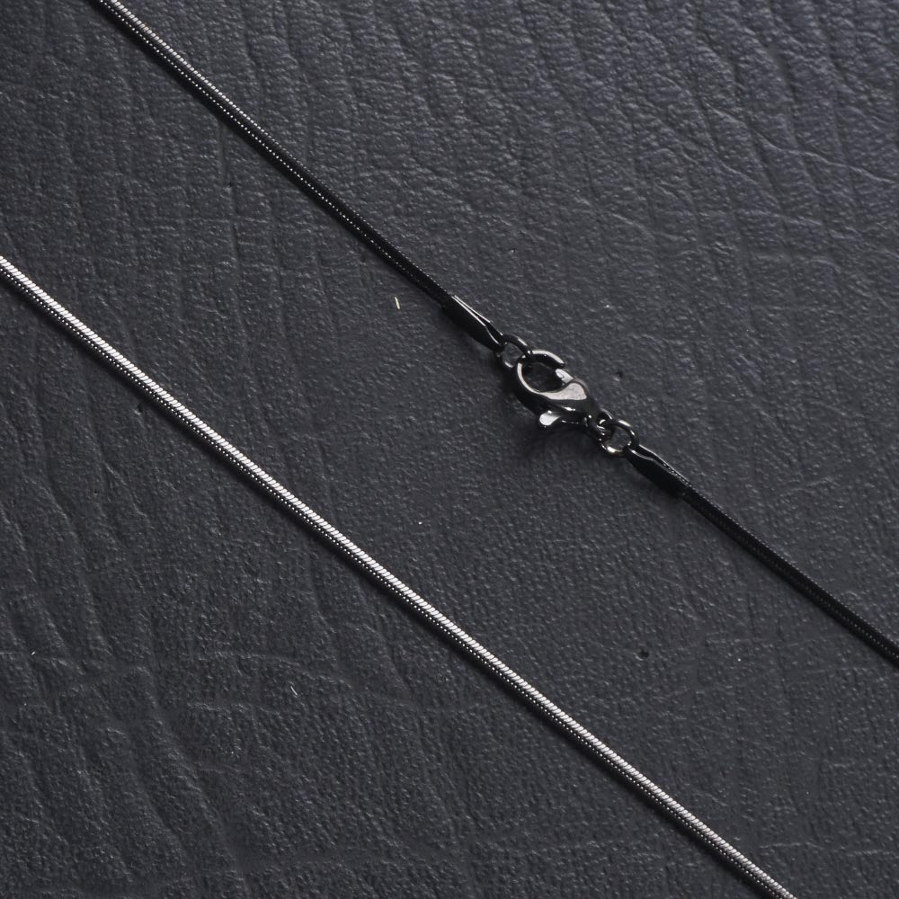 Black Neck Casual Chain 1mm