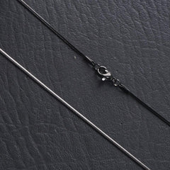 Black Neck Casual Chain 1mm