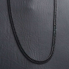 Mens Black Chain 6mm
