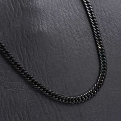 Mens Black Chain 6mm