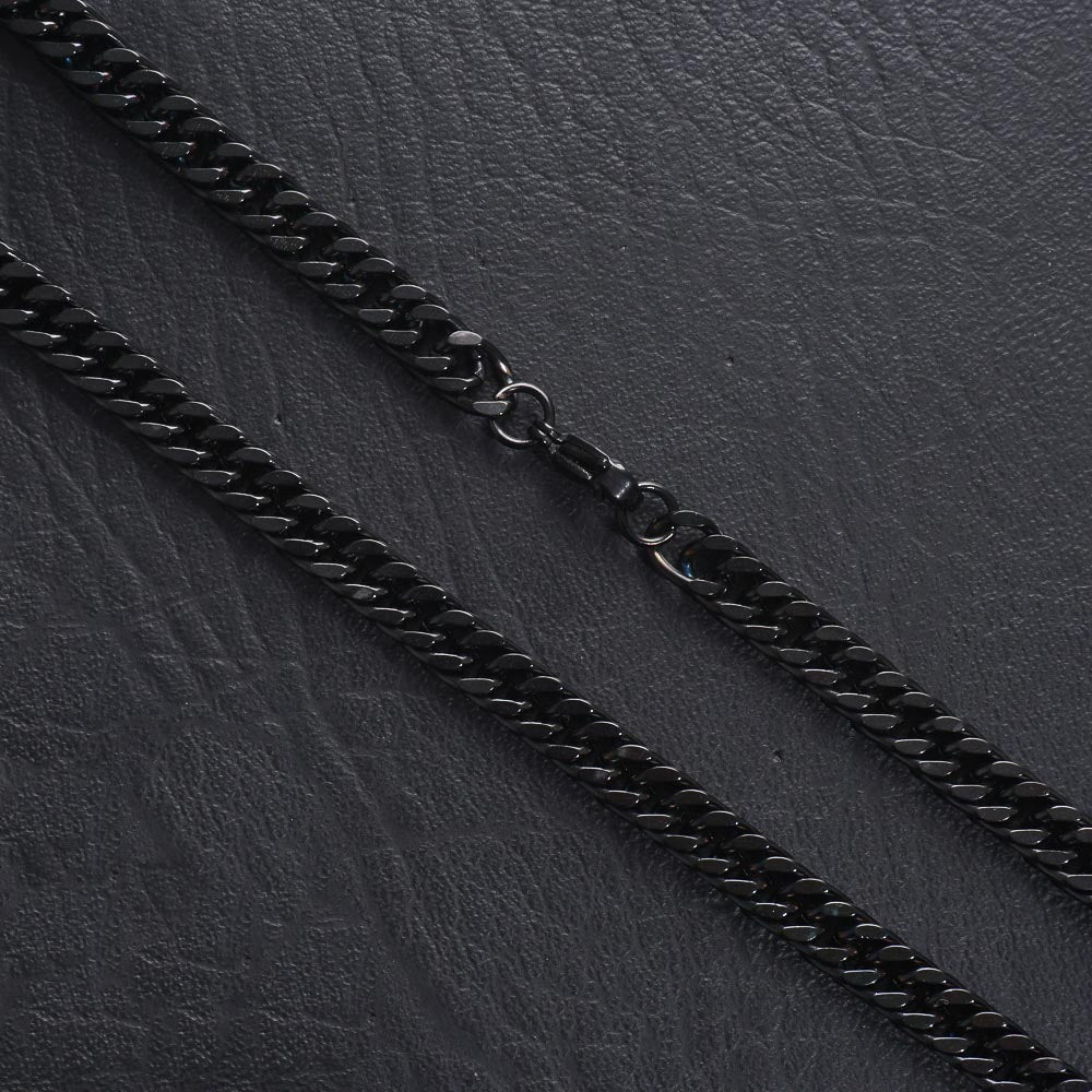 Mens Black Chain 6mm