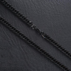 Mens Black Chain 6mm
