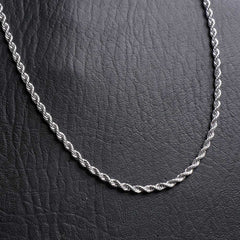 Silver Chain Necklace 2mm