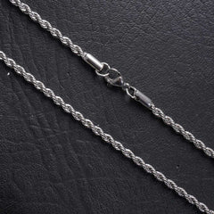Silver Chain Necklace 4mm