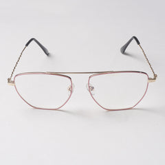 Pink Metal Optical Frame For Men & Women
