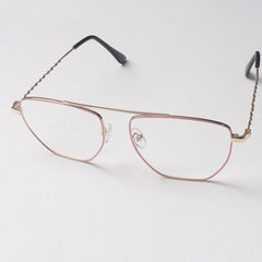 Pink Metal Optical Frame For Men & Women