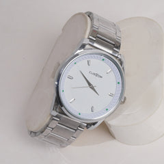 Men Silver Chain Wrist Watch