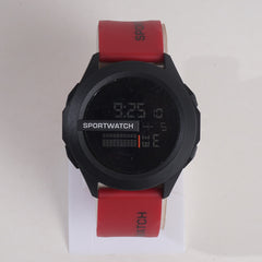Men Digital LED Sports Watch Red