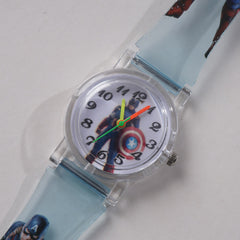 Kids Light Blue Character Watch